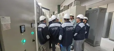 Khouzestan steel experts and managers visited the slag detection device of Sarir company in Esfahan's Mobarakeh steel company